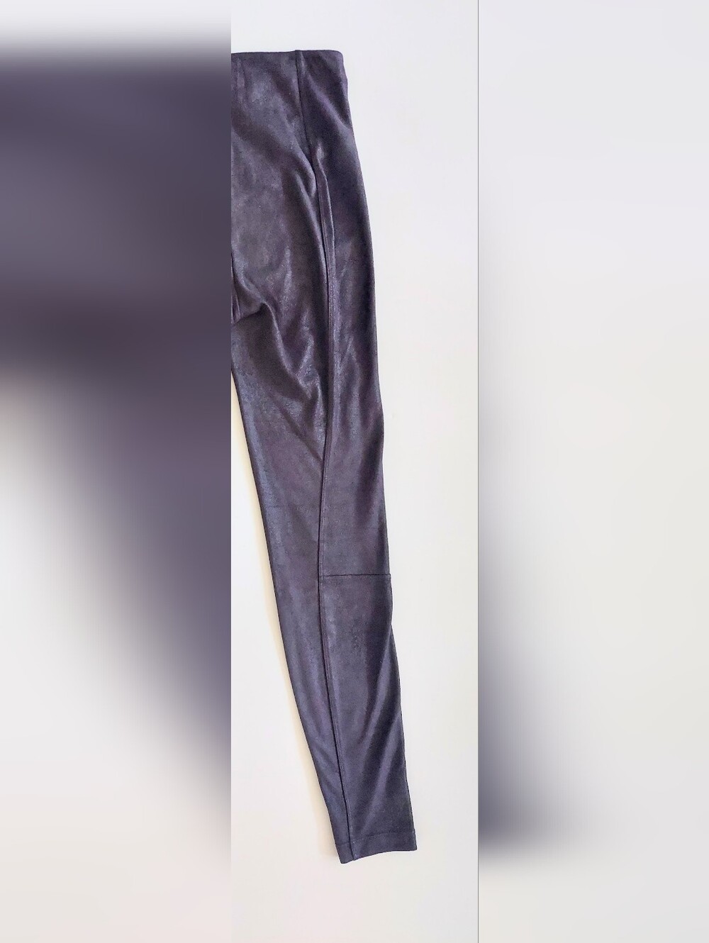 Lysse Charcoal Black Faux Suede Pull On Skinny Leg Pants Size Small - Picture 6 of 8